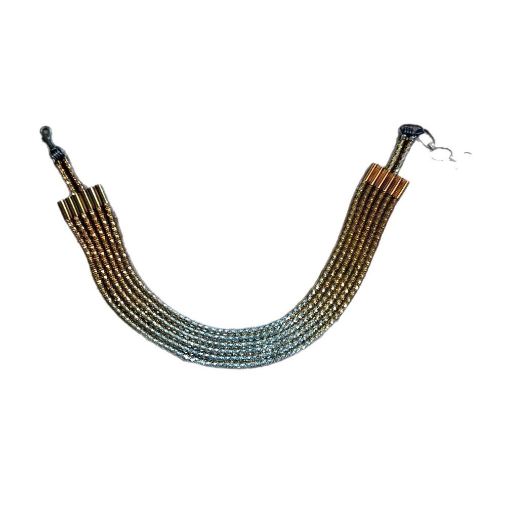 VINTAGE LAYERED GOLD CHAIN BELT.